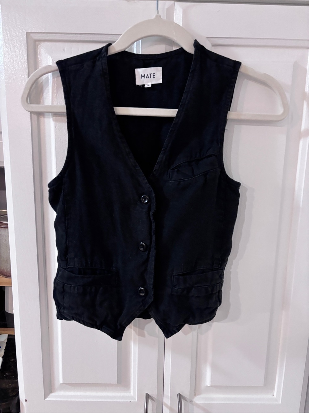 MATE the Label Black Cotton Vest